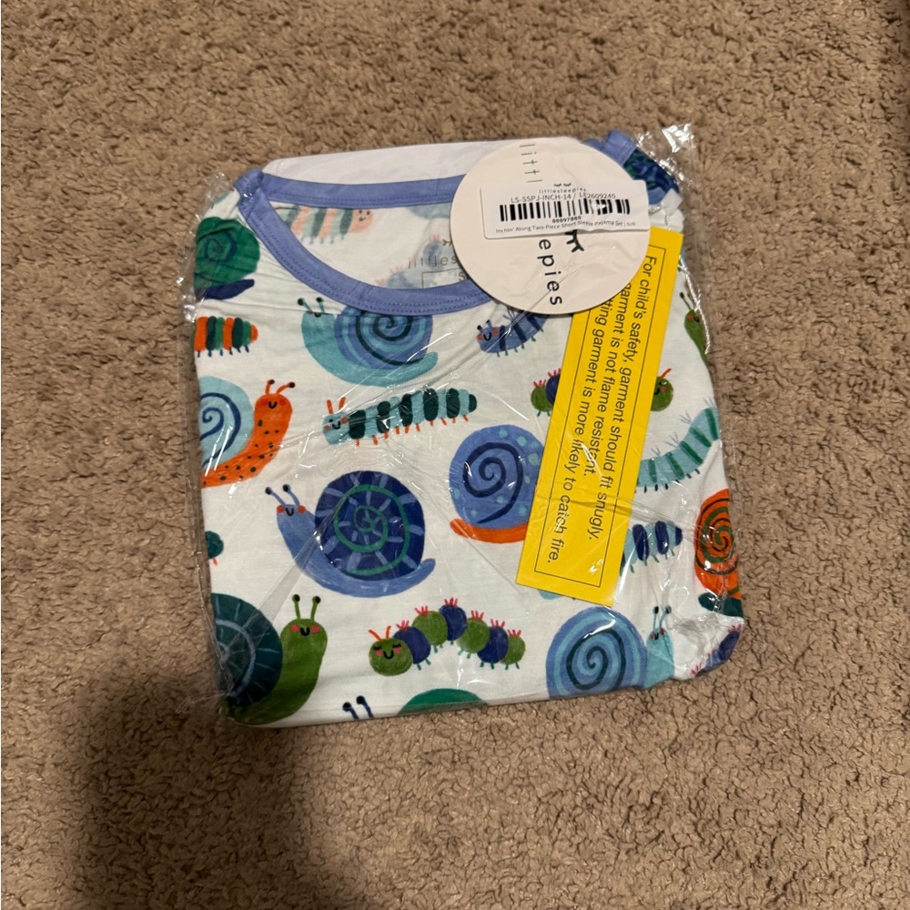 Little Sleepies Inching Along Short Sleeve NIB